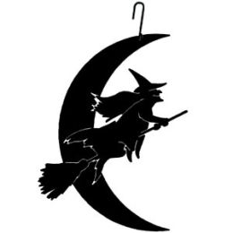 Witch-Moon - Decorative Hanging Silhouette