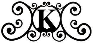 House Plaque Letter K