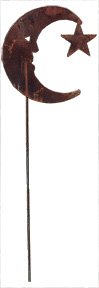 Moon/Star Rusted  Stake