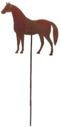 Horse - Rusted Garden Stake