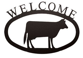 Cow - Welcome Sign  Large