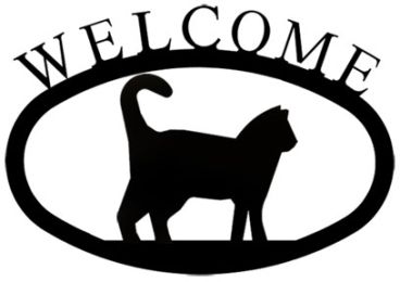 Cat - Welcome Sign Small