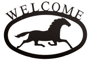Running Horse - Welcome Sign Small