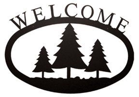 Pine Trees - Welcome Sign Small