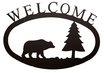 Bear & Pine - Welcome Sign  Large