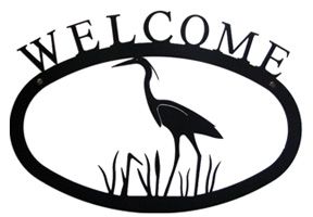 Heron - Welcome Sign Small