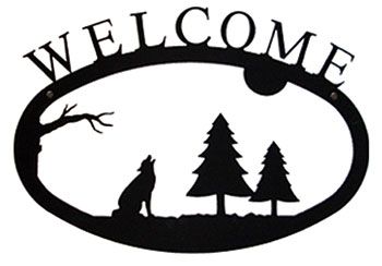 Timber Wolf - Welcom Sign Large