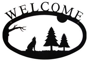 Timber Wolf - Welcom Sign Small