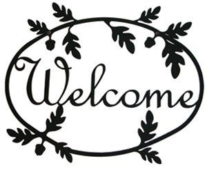 Acorn - Welcome Sign Medium