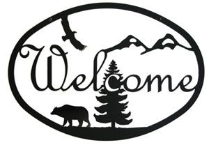 Bear - Welcome Sign Medium