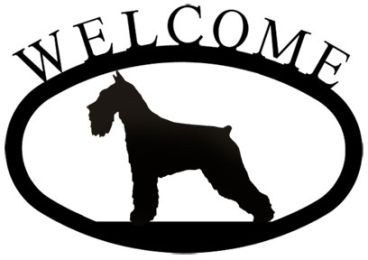 Schnauzer - Welcome Sign Small