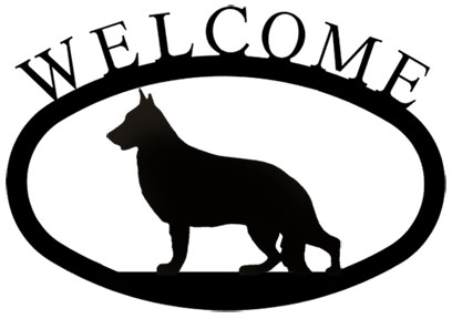 German Shepherd - Welcome Sign Small