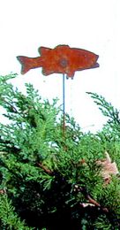 Fish - Rusted Garden Stake