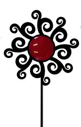 Artisitc Flower - Garden Stake