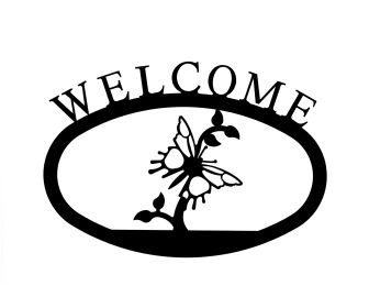 Butterfly - Welcome Sign Large