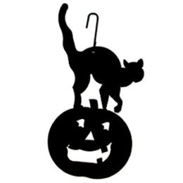 Cat/Pumpkin - Decorative Hanging Silhouette