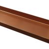 29 Inch Rectangular Metal Window sill Plant Tray with Trim Edges, Large, Copper