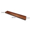 29 Inch Rectangular Metal Window sill Plant Tray with Trim Edges, Large, Copper