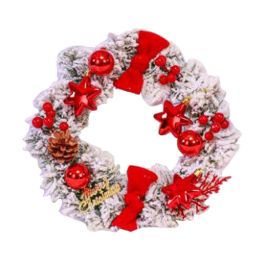 [B] Christmas Wreaths Garlands Xmas Wreaths Hanging Decor