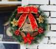 Christmas Wreaths Garlands Xmas Wreaths Decor Bow Red