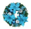 Christmas Wreaths Garlands Xmas Garlands Decor Flowers Blue