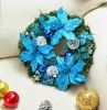 Christmas Wreaths Garlands Xmas Garlands Decor Flowers Blue
