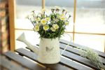 Retro Tin Flower Bucket New Pastoral Style Home Decorations
