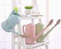 Plastic Colorful Long Spout Watering Pot Watering Can Pink