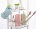 Plastic Colorful Long Spout Watering Pot Watering Can Green
