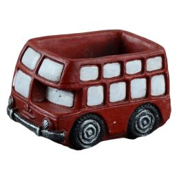 Outdoor/Indoor Decor Bus Cement Garden Flower Pots/Planters-Red