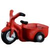 Outdoor/Indoor Decor Tricycle Cement Garden Flower Pots/Planters-Red