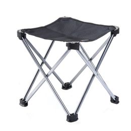Lightweight Folding Chair Stool Camping Chairs Fishing Travel Outdoors, Black