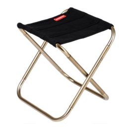 Portable Folding Chair Stool Camping Chairs Fishing Travel Paint Outdoor, Black