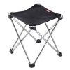 Portable Folding Chair Stool Camping Chairs Fishing Train Travel Paint Outdoor, Grand Black