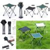 Portable Folding Chair Stool Camping Chairs Fishing Train Travel Paint Outdoor, Medium Khaki