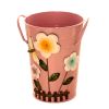 Pastoral Flower Vase/ Rustic Metal Small Tin Blucket Vases/ Best Gift  B