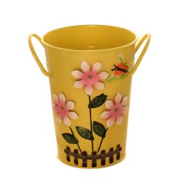 Pastoral Flower Vase/ Rustic Metal Small Tin Blucket Vases/ Best Gift  D