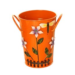 Pastoral Flower Vase/ Rustic Metal Small Tin Blucket Vases/ Best Gift  E