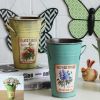 Pastoral Flower Vase/ Rustic Metal Small Tin Blucket Vases/ Best Gift  F