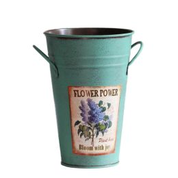 Pastoral Flower Vase/ Rustic Metal Small Tin Blucket Vases/ Best Gift  G