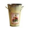 Pastoral Flower Vase/ Rustic Metal Small Tin Blucket Vases/ Best Gift  H
