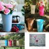 Pastoral Flower Vase/ Rustic Metal Small Tin Blucket Vases/ Best Gift  L