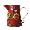 Pastoral Flower Vase/ Rustic Metal Small Tin Blucket Vases/ Best Gift  O