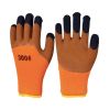10 Pairs Orange Rubber Coated Work Gloves Thicken Nylon Working Gloves for Men