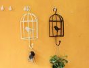 Country Style Birdcage Garden Plant Hook/ 24x10x3.5CM/ Black