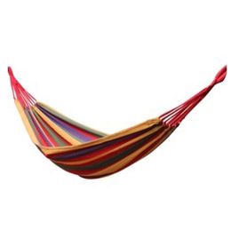 Simple Colourful Canvas Stripe Quilted Fabric Hammock Foldable Hammock 72.8*31"