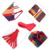 Simple Colourful Canvas Stripe Quilted Fabric Hammock Foldable Hammock 72.8*31"