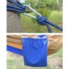 Creative Canvas Color Matching Hammock Foldable Hammock 102*55" Camel&Blue