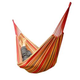 Fashion Creative Rainbow Canvas Hammock Outdoor Foldable Hammock 76.7*33"