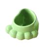 Creative Decor Lovely Garden Feet Earthenware Planter Flower Pot 2.9*1.2" GREEN